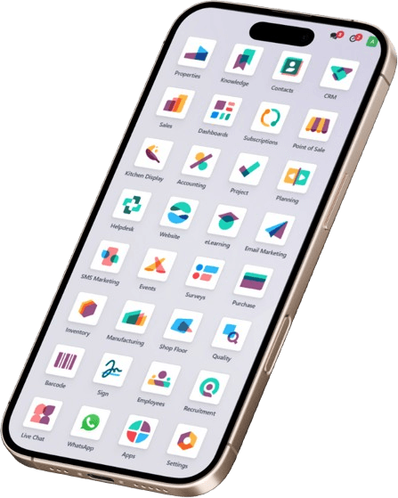 Odoo móvil inclinado