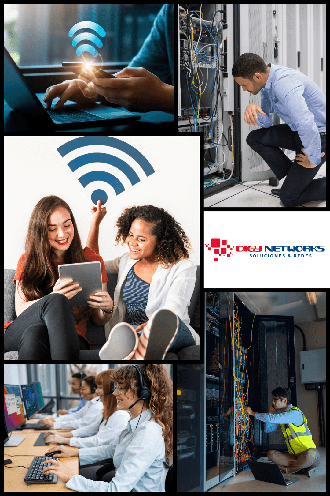 Areas de trabajo en Digy Networks